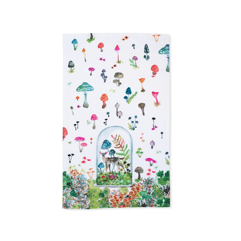 Betsy Olmsted Design | Tea Towel, Fawn Terrarium, 15 x 24