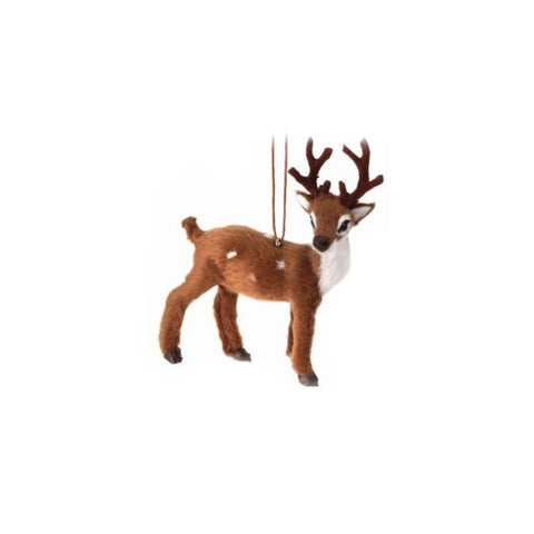 Regency 4" Fur Deer Ornament
