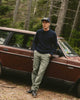 Taylor Stitch The Surplus Pant in Field Olive Reverse Sateen