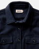 Taylor Stitch The Maritime Shirt Jacket in Dark Navy Moleskin Twill