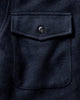 Taylor Stitch The Maritime Shirt Jacket in Dark Navy Moleskin Twill