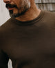 Taylor Stitch The Organic Cotton Crew in Fatigue Olive Waffle