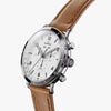 Shinola Canfield Sport | 45mm | Bourbon Leather Strap | White Matte Dial | Polished Stainless Steel