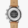 Shinola Canfield Sport | 45mm | Bourbon Leather Strap | White Matte Dial | Polished Stainless Steel