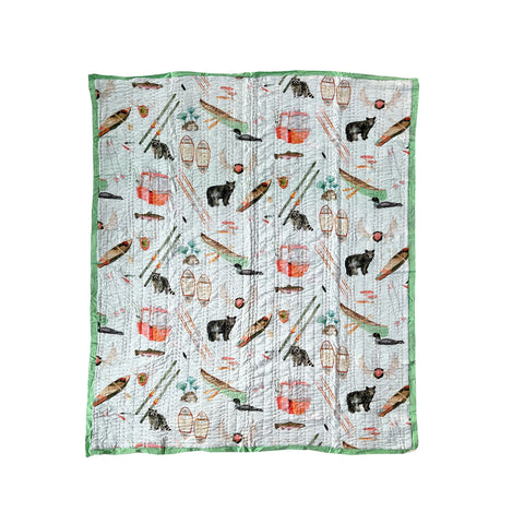 Betsy Olmsted Design | Tea Towel, Field Bunnies, 15 x 24