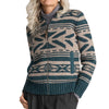 Pendleton W's Graphic Wool Zip-Up Sweater